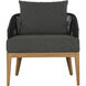 Capri Natural / Gracebay Grey Outdoor Lounge Chair